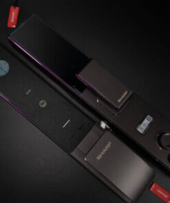 Front and Rear View of SHARP H4-FV Smart Lock