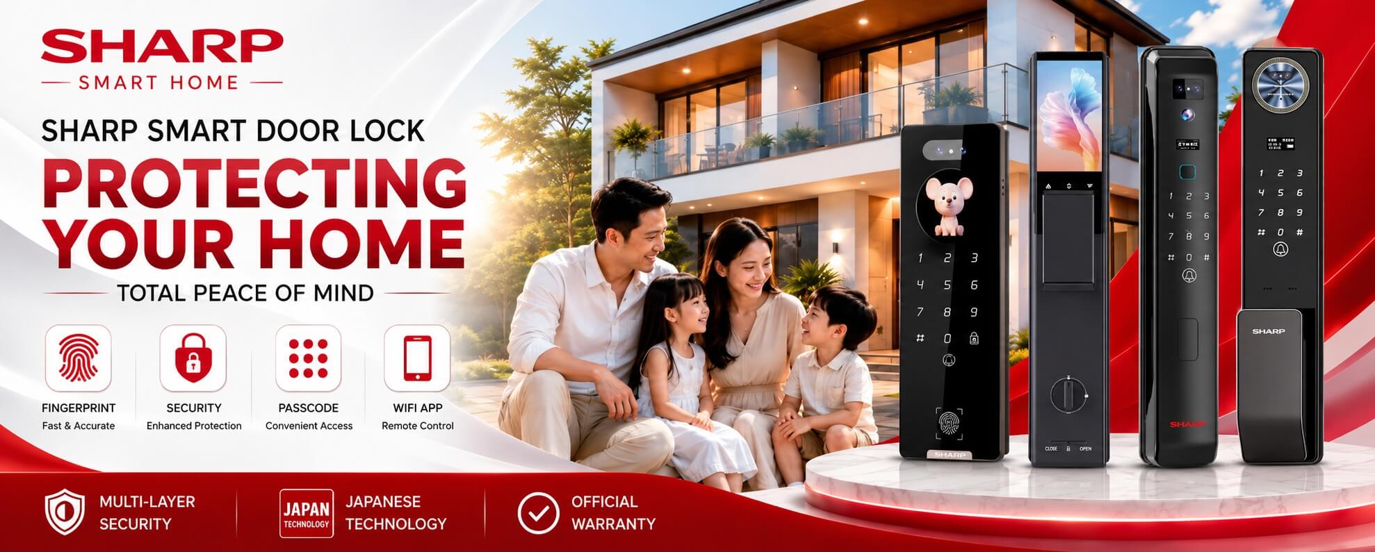 Sharp smart door lock banner