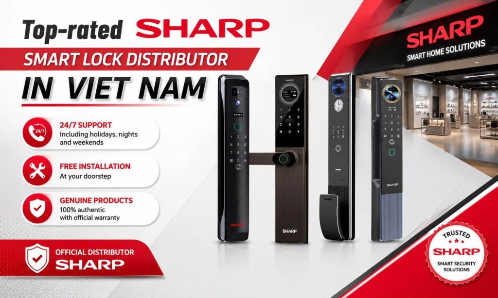 Top rated Sharp smart lock distributor in Viet Nam