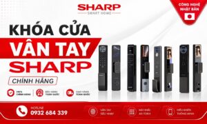 Top khoá cửa vân tay Sharp chính hãng thương hiệu Nhật Bản