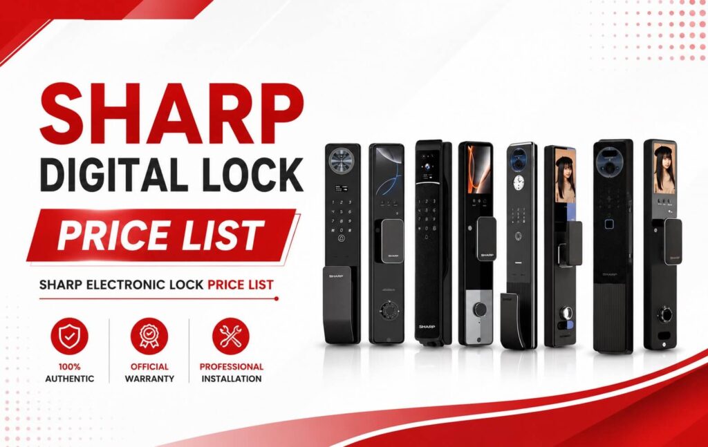Sharp Digital Lock Price List 2026 | Genuine Sharp Smart Locks