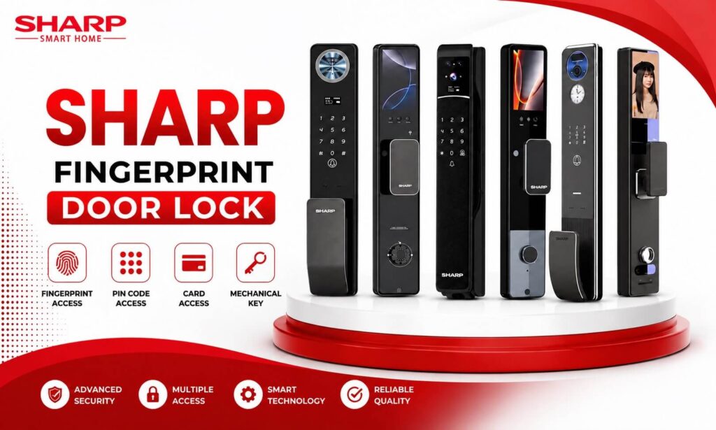 Sharp Fingerprint Door Lock Models | Smart Electronic Door Locks
