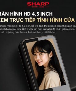 Khóa Sharp R3 FV trang bị màn hình HD 4,5 inch rõ nét