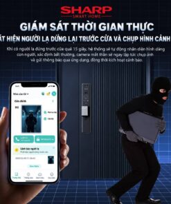Tính năng cảnh báo người lạ trên khóa Sharp R3 FV